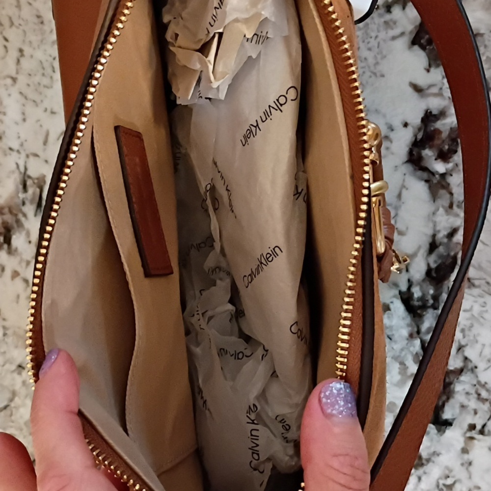 NWT See By Chloe Joan Leather Crossbody NWT In Tan - Picture 9 of 9